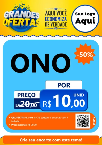 Modelo de Cartaz para Cartaz A4 Vertical com o tema Grandes Ofertas para Óticas