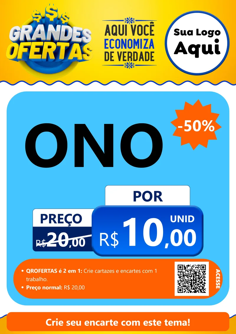 Modelo de Cartaz para Cartaz A4 Vertical com o tema Grandes Ofertas para Óticas