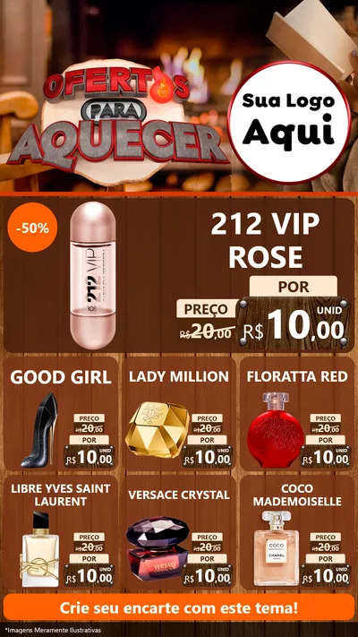 Modelo de Rede Social para Stories com o tema Ofertas Para Aquecer para Perfumes