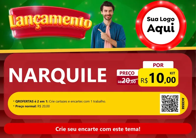 Modelo de Cartaz para Cartaz A4 Horizontal com o tema Lançamento para Tabacaria