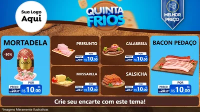 Modelo de TV para TV Horizontal com o tema Quinta dos Frios para Frios e Laticínios