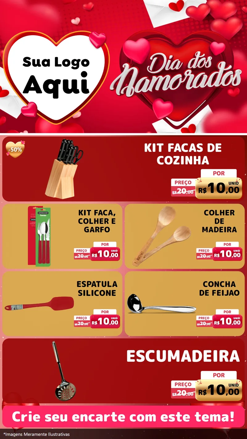 Modelo de TV para TV Vertical com o tema Dia Dos Namorados para Utilidades Domésticas