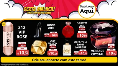 Modelo de TV para TV Horizontal com o tema Sexta Maluca! para Perfumes