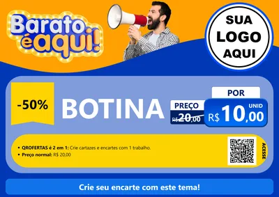 Modelo de Cartaz para Cartaz A4 Horizontal com o tema Barato é aqui para Agropecuária