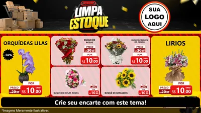 Modelo de TV para TV Horizontal com o tema Operação Limpa Estoque para Floricultura e jardim