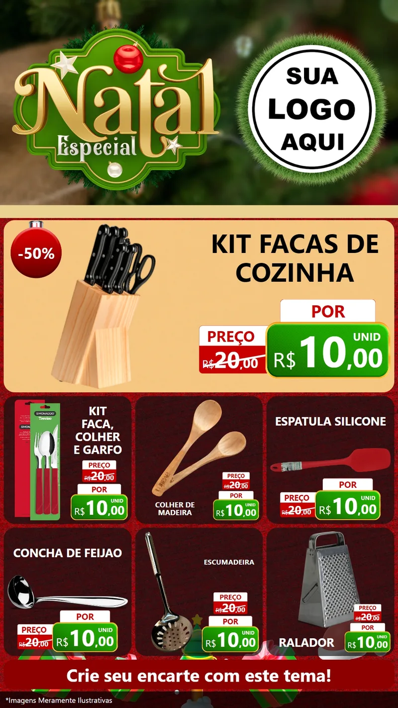 Modelo de Rede Social para Stories com o tema Natal Especial para Utilidades Domésticas