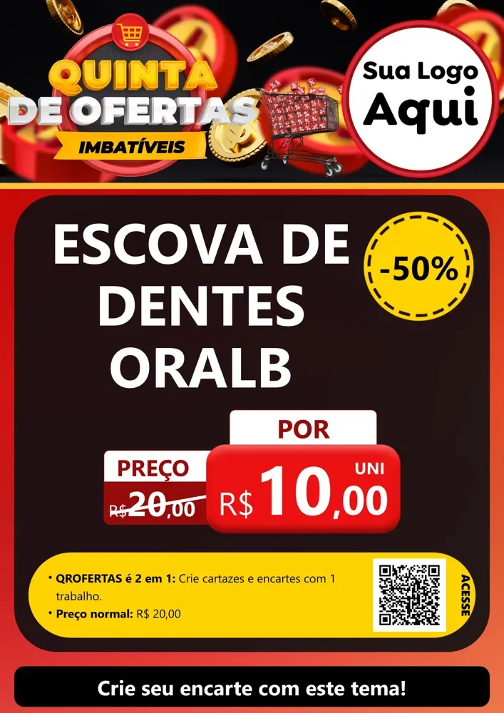 Modelo de Cartaz para Cartaz A4 Vertical com o tema Quinta de Ofertas Imbatíveis para Higiene Pessoal