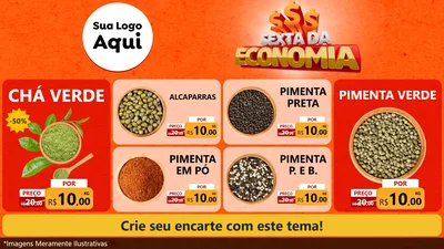 Modelo de TV para TV Horizontal com o tema Sexta da Economia para Produtos Naturais