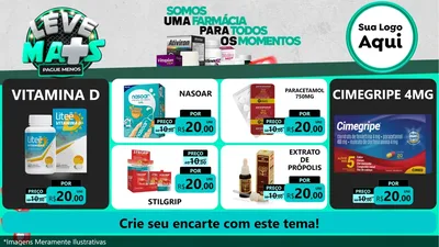 Modelo de TV para TV Horizontal com o tema Leve Mais Pague Menos para Farmácia