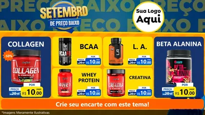 Modelo de TV para TV Horizontal com o tema Setembro De Preço Baixo para Suplementos alimentares