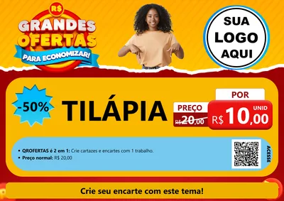 Modelo de Cartaz para Cartaz A4 Horizontal