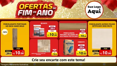 Modelo de TV para TV Horizontal com o tema Ofertas de Fim de Ano para Pisos e revestimentos