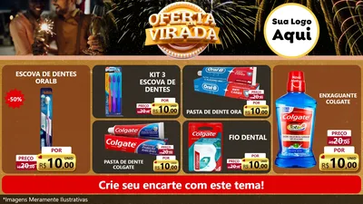 Modelo de TV para TV Horizontal com o tema Oferta da Virada para Higiene Pessoal