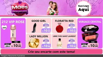 Modelo de TV para TV Horizontal com o tema Dia das Mães Ofertas para Você! para Perfumes