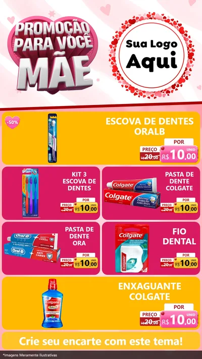 Modelo de TV para TV Vertical com o tema Promoção Para Você Mãe para Higiene Pessoal