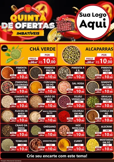 Modelo de Encarte para Encarte A4 Vertical com o tema Quinta de Ofertas Imbatíveis para Produtos Naturais