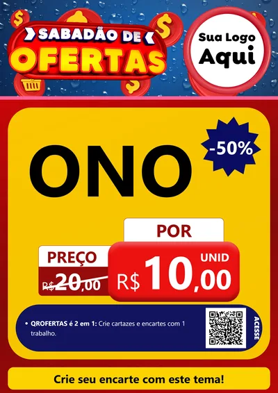 Modelo de Cartaz para Cartaz A4 Vertical com o tema Sabadão de Ofertas para Óticas