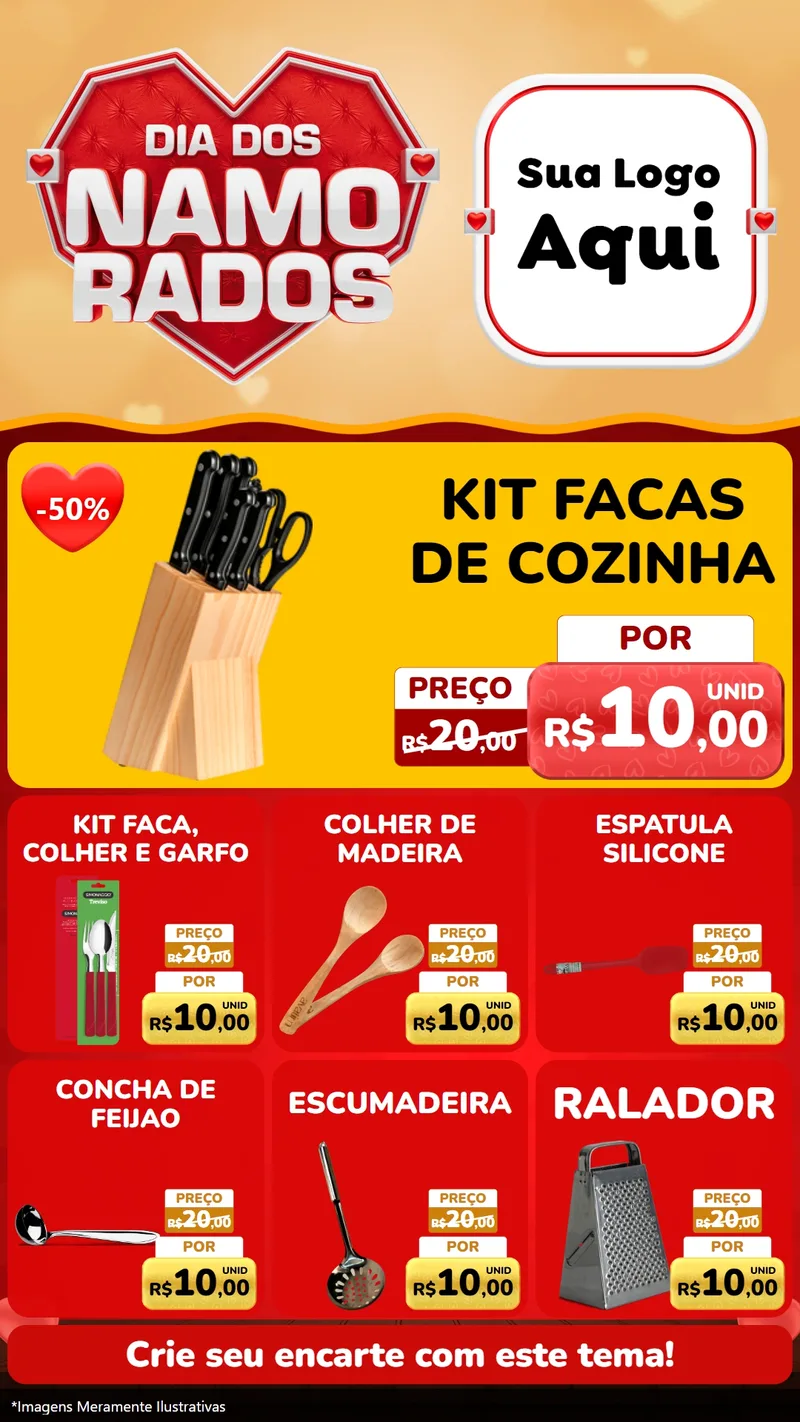 Modelo de Rede Social para Stories com o tema Dia dos Namorados para Utilidades Domésticas