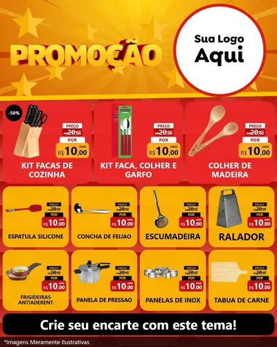Modelo de Rede Social para Feed Instagram com o tema Promoção para Utilidades Domésticas
