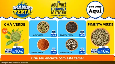 Modelo de TV para TV Horizontal com o tema Grandes Ofertas para Produtos Naturais