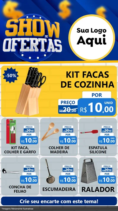 Modelo de Rede Social para Stories com o tema Show de Ofertas para Utilidades Domésticas