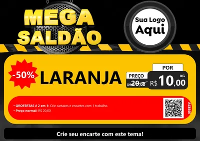 Modelo de Cartaz para Cartaz A4 Horizontal