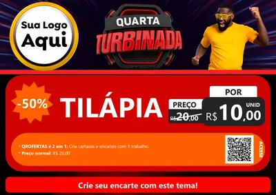 Modelo de Cartaz para Cartaz A4 Horizontal