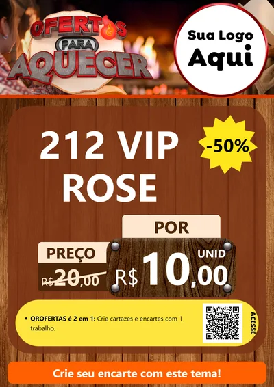 Modelo de Cartaz para Cartaz A4 Vertical com o tema Ofertas Para Aquecer para Perfumes
