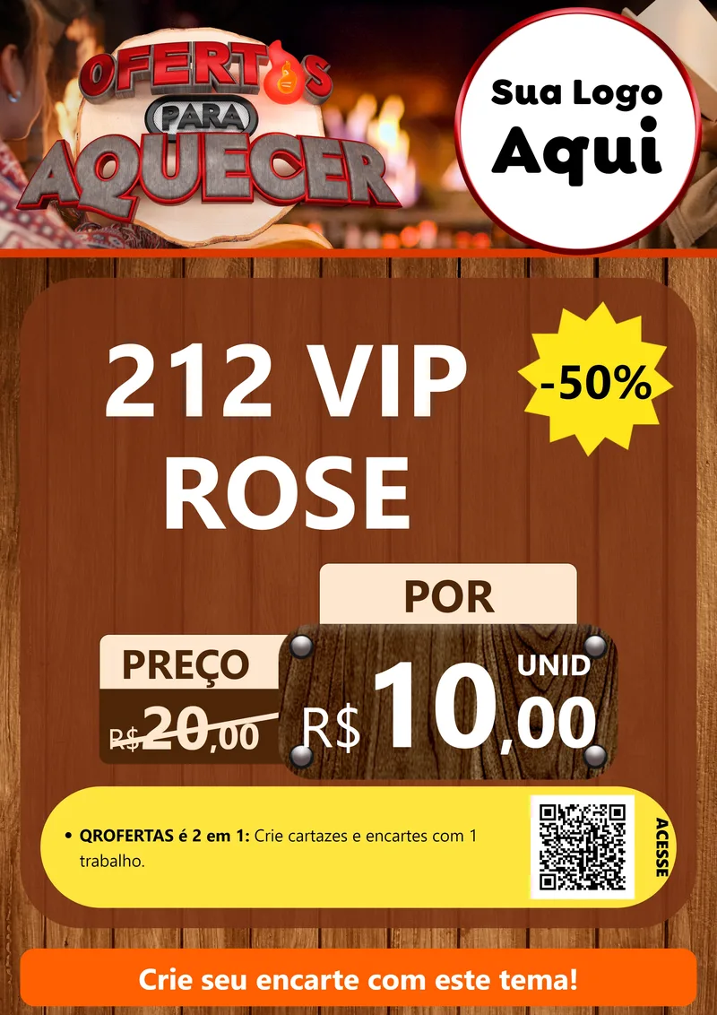 Modelo de Cartaz para Cartaz A4 Vertical com o tema Ofertas Para Aquecer para Perfumes