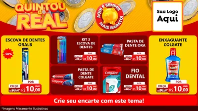 Modelo de TV para TV Horizontal com o tema Quintou do Real para Higiene Pessoal