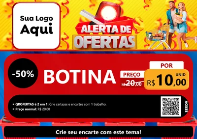 Modelo de Cartaz para Cartaz A4 Horizontal com o tema Alerta de Ofertas para Agropecuária