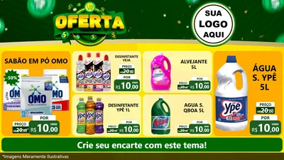 Modelo de TV para TV Horizontal com o tema Oferta para Produtos de Limpeza