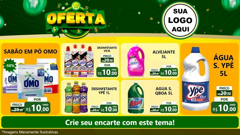 Modelo de TV para TV Horizontal com o tema Oferta para Produtos de Limpeza