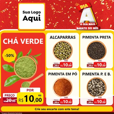 Modelo de Rede Social para Feed Facebook com o tema Dia A o Dia Mais Barato do Mês para Produtos Naturais
