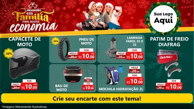 Modelo de TV para TV Horizontal com o tema Momento em Família (Natal) para Moto peças