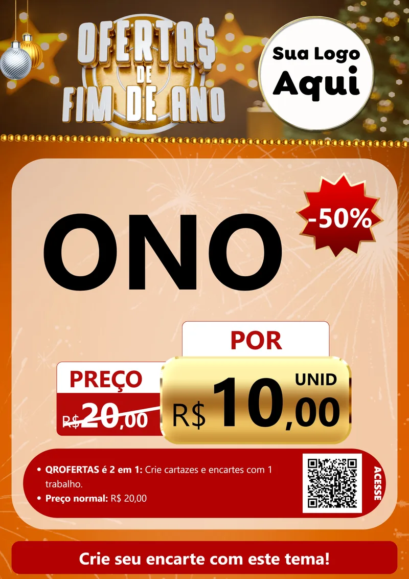 Modelo de Cartaz para Cartaz A4 Vertical com o tema Ofertas de Fim de Ano para Óticas
