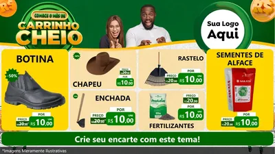 Modelo de TV para TV Horizontal com o tema Carrinho Cheio para Agropecuária