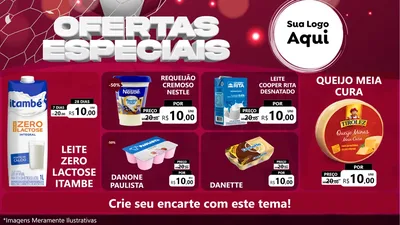 Modelo de TV para TV Horizontal com o tema Ofertas Especiais - Futebol para Frios e Laticínios