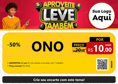 Modelo de Cartaz para Cartaz A4 Horizontal com o tema Aproveite e Leve Também para Óticas