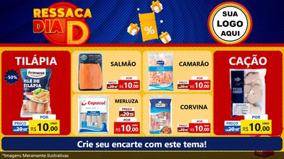 Modelo de TV para TV Horizontal com o tema Ressaca Dia D para Peixaria