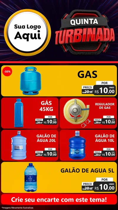 Modelo de TV para TV Vertical com o tema Quinta Turbinada para Água e gás