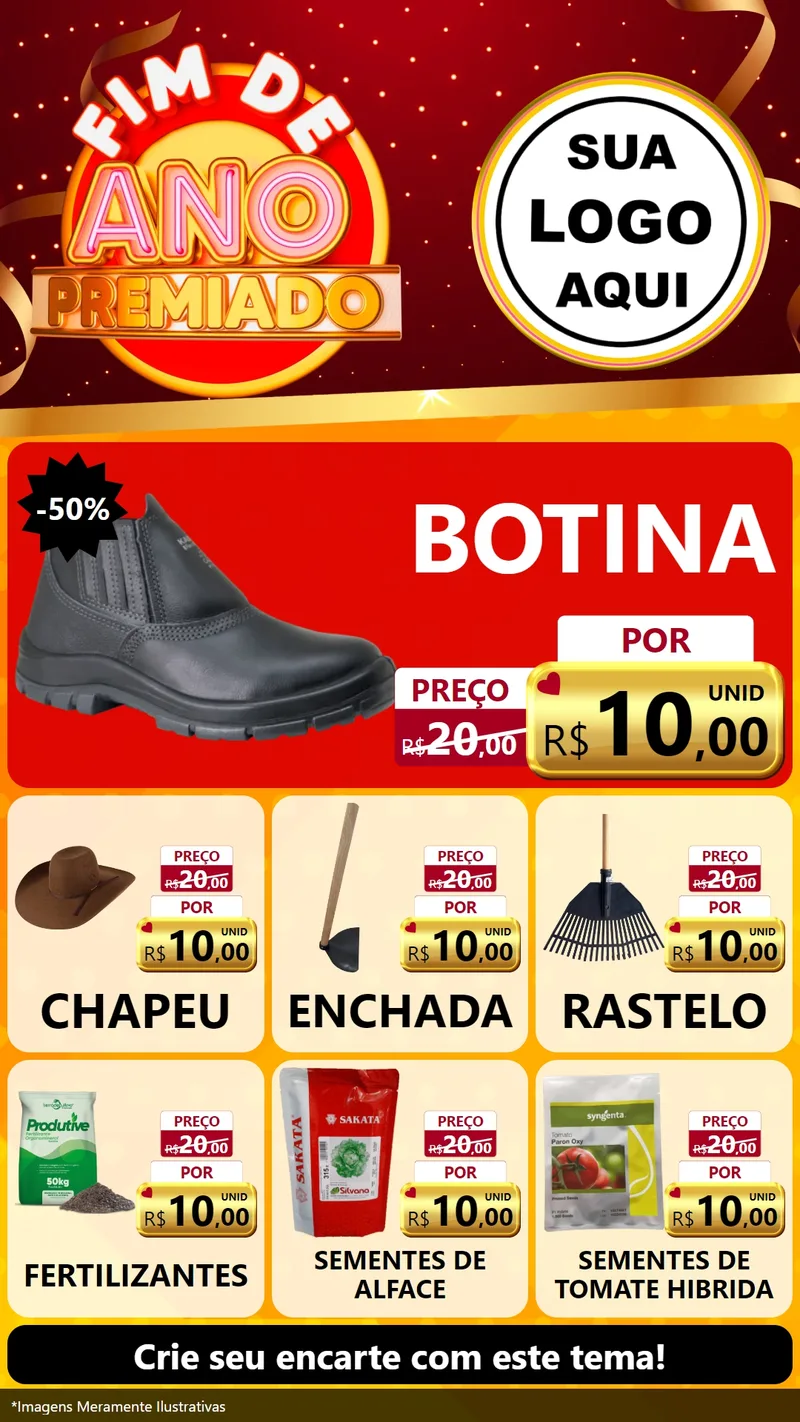 Modelo de Rede Social para Stories com o tema Fim de Ano Premiado para Agropecuária