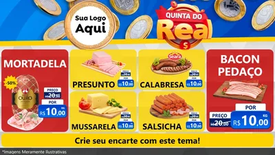 Modelo de TV para TV Horizontal com o tema Quinta do Real para Frios e Laticínios
