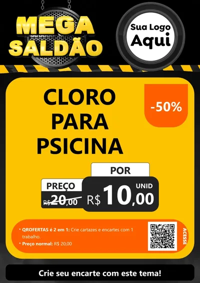 Modelo de Cartaz para Cartaz A4 Vertical