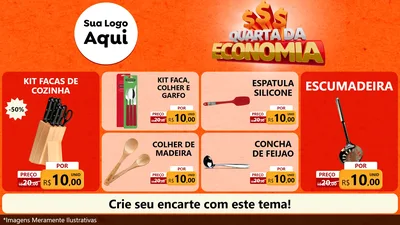 Modelo de TV para TV Horizontal com o tema Quarta da Economia para Utilidades Domésticas