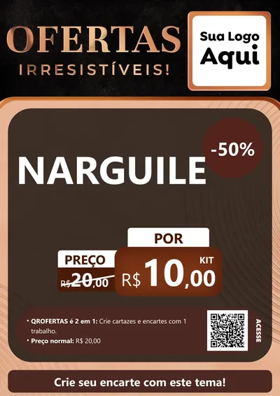 Modelo de Cartaz para Cartaz A4 Vertical com o tema Ofertas Irresistíveis! para Tabacaria