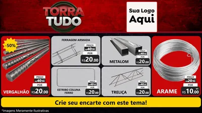 Modelo de TV para TV Horizontal com o tema Torra Tudo para Ferragens