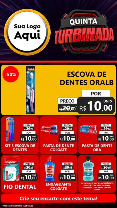 Modelo de Rede Social para Stories com o tema Quinta Turbinada para Higiene Pessoal