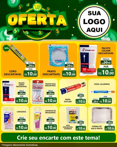 Modelo de Rede Social para Feed Instagram com o tema Oferta para Embalagens