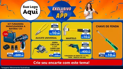 Modelo de TV para TV Horizontal com o tema Exclusivo do Aplicativo para Maquinas e Ferramentas